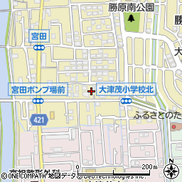 兵庫県姫路市勝原区宮田62周辺の地図