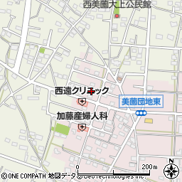 静岡県浜松市浜名区東美薗1553-52周辺の地図