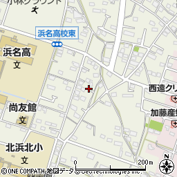 静岡県浜松市浜名区西美薗1987周辺の地図