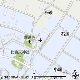 愛知県豊橋市下条東町石塚周辺の地図
