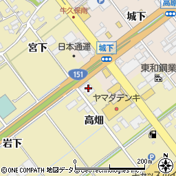 トヨタモビリティパーツ豊川営業所周辺の地図