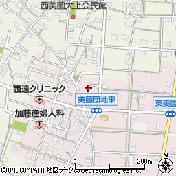 静岡県浜松市浜名区東美薗1641-5周辺の地図