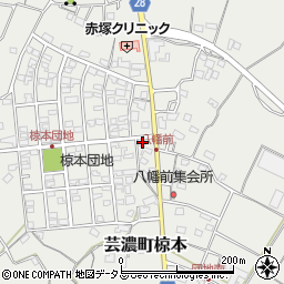 三重県津市芸濃町椋本929-2周辺の地図