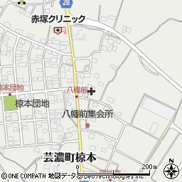 三重県津市芸濃町椋本1568周辺の地図