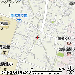 静岡県浜松市浜名区西美薗1984周辺の地図