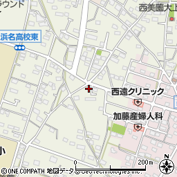 静岡県浜松市浜名区西美薗2041周辺の地図