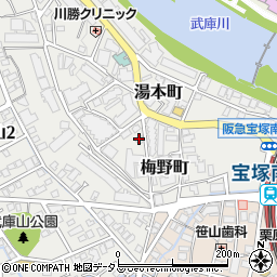 はんや 宝塚南口店周辺の地図