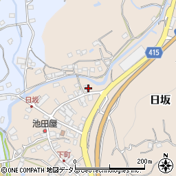 静岡県掛川市日坂74周辺の地図
