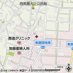 静岡県浜松市浜名区東美薗1648-1周辺の地図