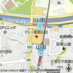 マジックミシンデュー阪急山田店周辺の地図