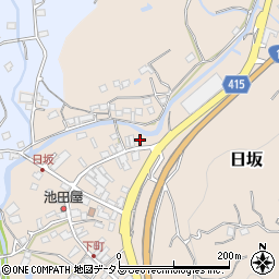 静岡県掛川市日坂77周辺の地図
