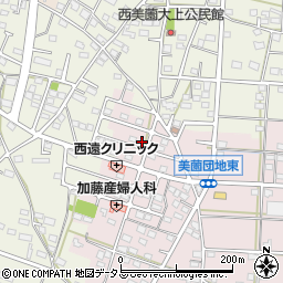静岡県浜松市浜名区東美薗1553-30周辺の地図