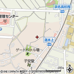 静岡県浜松市浜名区道本206周辺の地図