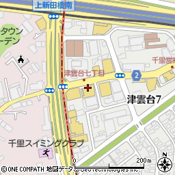 西日本三菱自動車販売（株）千里店周辺の地図