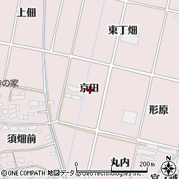 愛知県西尾市吉良町饗庭京田周辺の地図