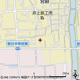 兵庫県姫路市勝原区宮田745周辺の地図