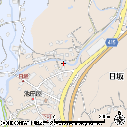 静岡県掛川市日坂75周辺の地図
