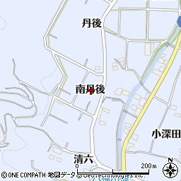 愛知県西尾市西幡豆町南丹後周辺の地図
