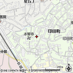 印田会館周辺の地図