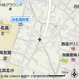 静岡県浜松市浜名区西美薗1985周辺の地図