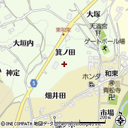 京都府相楽郡和束町園箕ノ田周辺の地図