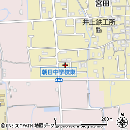 兵庫県姫路市勝原区宮田734周辺の地図