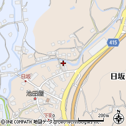 静岡県掛川市日坂74-2周辺の地図