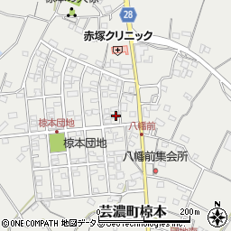 三重県津市芸濃町椋本900周辺の地図