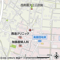 静岡県浜松市浜名区東美薗1558-13周辺の地図