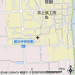 兵庫県姫路市勝原区宮田736周辺の地図