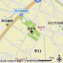 徳生寺周辺の地図