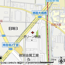 ファミリーマート茨木南目垣店周辺の地図