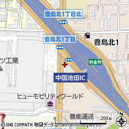 池田ダイハツ本社前エコステーション周辺の地図