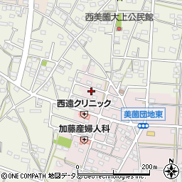 静岡県浜松市浜名区東美薗1553-25周辺の地図