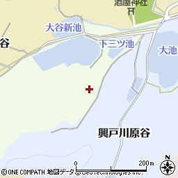 京都府京田辺市興戸石峠周辺の地図