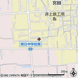 兵庫県姫路市勝原区宮田734-13周辺の地図