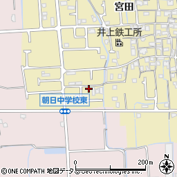 兵庫県姫路市勝原区宮田735周辺の地図