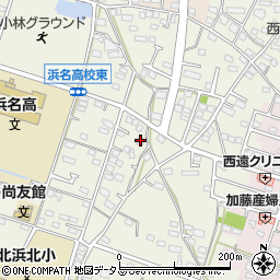 静岡県浜松市浜名区西美薗1988周辺の地図