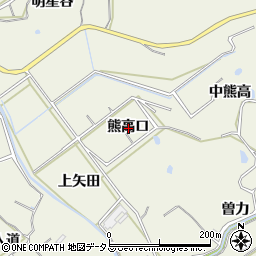 愛知県知多郡美浜町上野間熊高口周辺の地図