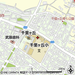 津市立千里ヶ丘小学校周辺の地図