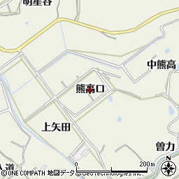 愛知県美浜町（知多郡）上野間（熊高口）周辺の地図