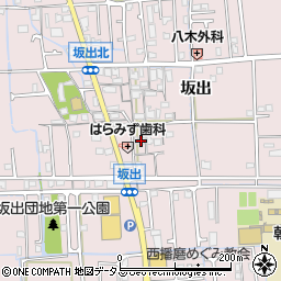 兵庫県姫路市網干区坂出74周辺の地図