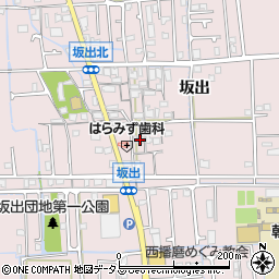 兵庫県姫路市網干区坂出74周辺の地図