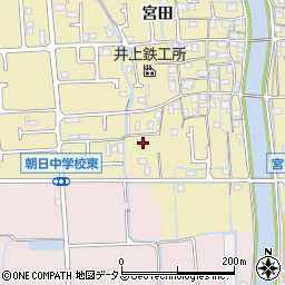 兵庫県姫路市勝原区宮田741周辺の地図