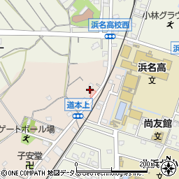 静岡県浜松市浜名区道本326周辺の地図