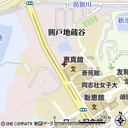 京都府京田辺市興戸地蔵谷周辺の地図