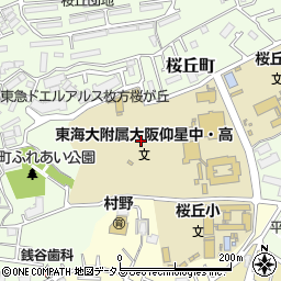 大阪府枚方市桜丘町60周辺の地図
