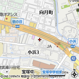 株式会社東山自動車工業所　宝塚ダイハツ販売所周辺の地図