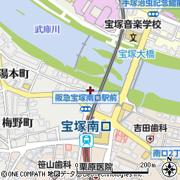 Ｐ．ＺＯＮＥ宝塚南口駅前第２駐車場周辺の地図