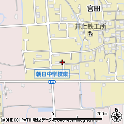兵庫県姫路市勝原区宮田724周辺の地図